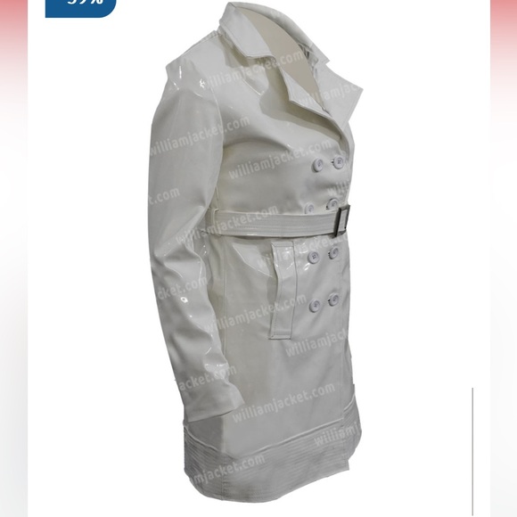White Trench/Raincoat - Picture 3 of 7